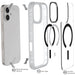 Apple iPhone 17 Case Clear Matte MagSafe Protective Phone Cover Magnetic