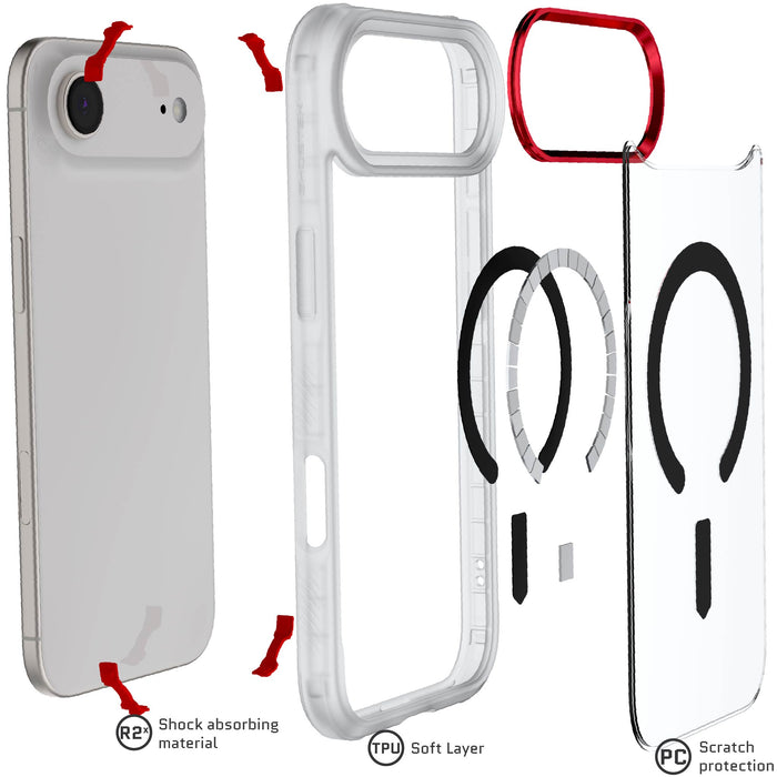 Apple iPhone 17 Air Case Clear MagSafe Protective Phone Cover Shockproof