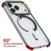 iPhone 17 Pro Case Blue Clear MagSafe Protective Phone Cover Shockproof Magnetic