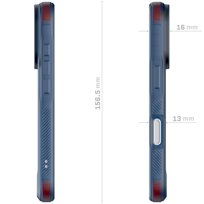 iPhone 17 Pro Case Blue Clear MagSafe Phone Cover
