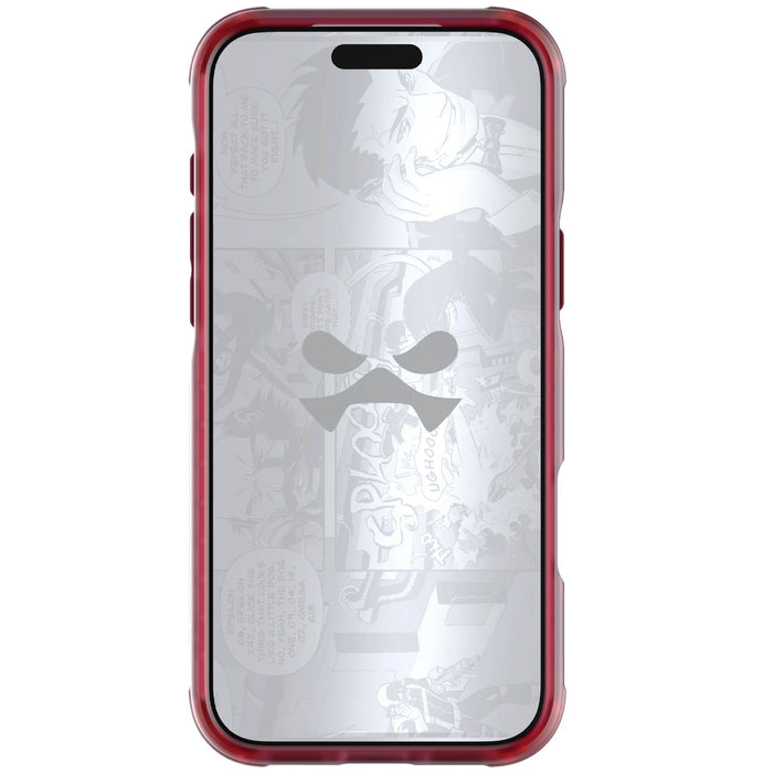 iPhone 17 Pro Max Case Red Clear MagSafe Protective Phone Cover