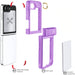 Samsung Galaxy Z Flip 6 Purple Phone Case Clear with Stand and Hinge Cover