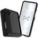 Samsung Flip7 Case Black Protective Phone Cover Magnetic MagSafe Kickstand
