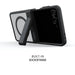 Samsung Galaxy Flip7 Case Black Protective Phone Cover Magnetic MagSafe Kickstand