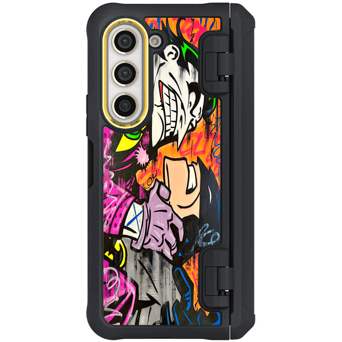 Galaxy Z Fold 5 Joker vs Batman - Spraypaint Case Phone Cover