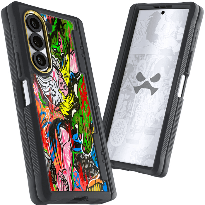 Samsung Galaxy Z Fold 6 Thor vs Hulk - Spraypaint Art Case Phone Cover