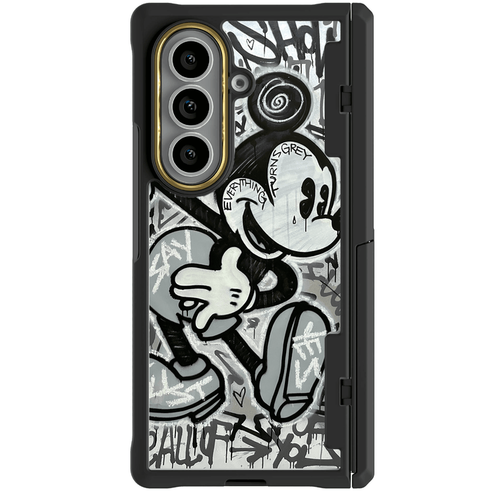 Galaxy Z Fold 7 Mickey Mouse Everything Turns Grey Case