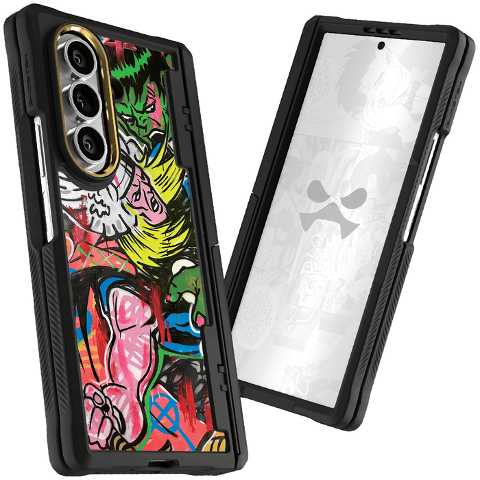 Samsung Galaxy Z Fold 7 Thor vs Hulk - Spraypaint Art Case Phone Cover