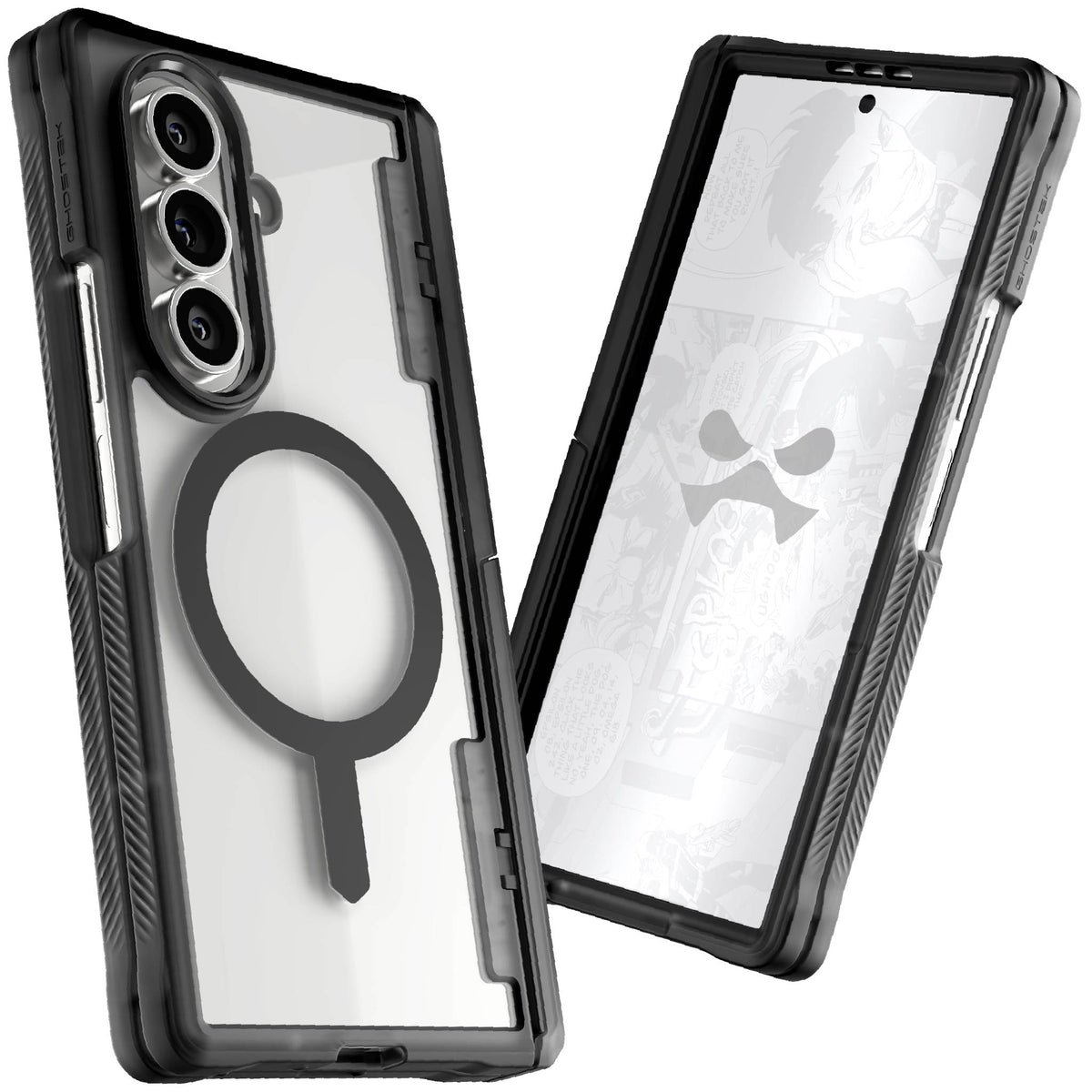 Galaxy Z Fold 7 Smoke Matte Phone Case MagSafe Kickstand Magnetic