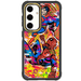 Galaxy S24 Spiderman vs Superman Spraypaint Artist Artwork Protective Phone Case