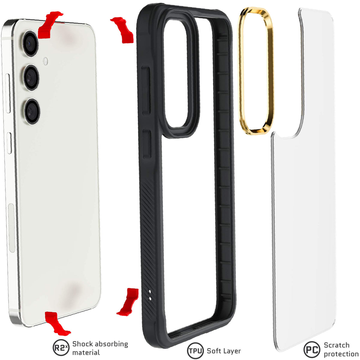 Black Samsung S24 Plus Case