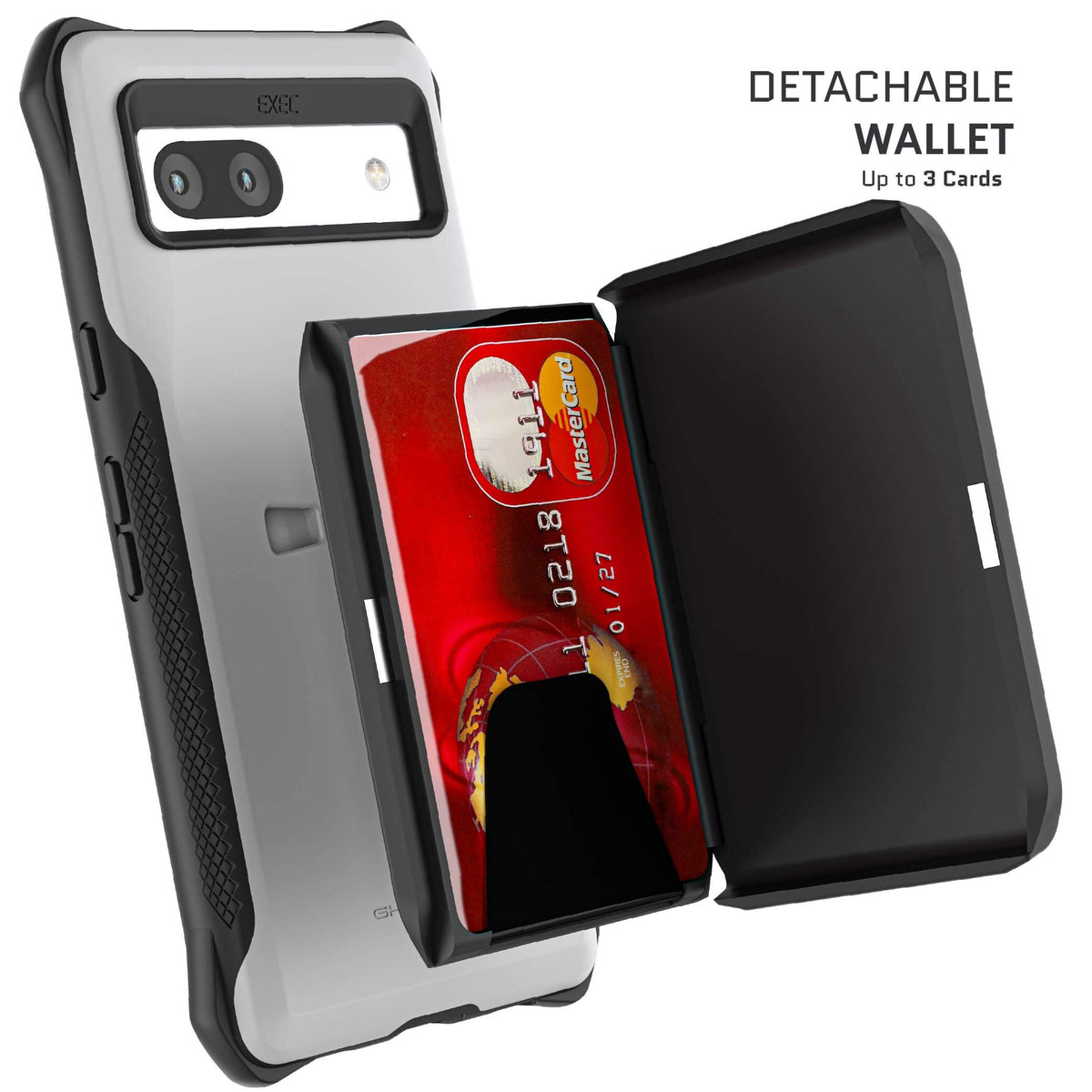 Google Pixel 7a Wallet Case Gray Magnetic
