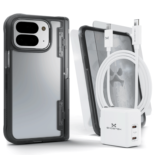 Google Pixel 10 Pro Fold Bundle Case Screen Protector USB Cable Charger Wall Adapter