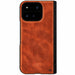 Google Pixel 11 Pro Fold Brown Leather Case MagSafe Magnetic Hinge Cover