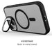 MagSafe iPhone 15 Camera Kickstand Case Black