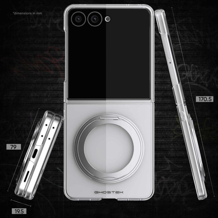 Samsung Galaxy Flip 8 Case Clear Silver MagSafe