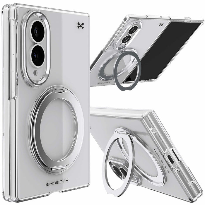 Samsung Galaxy Z Fold 8 Case Clear Silver MagSafe