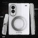 Galaxy Fold 8 Case Clear Silver MagSafe Kickstand Magnetic