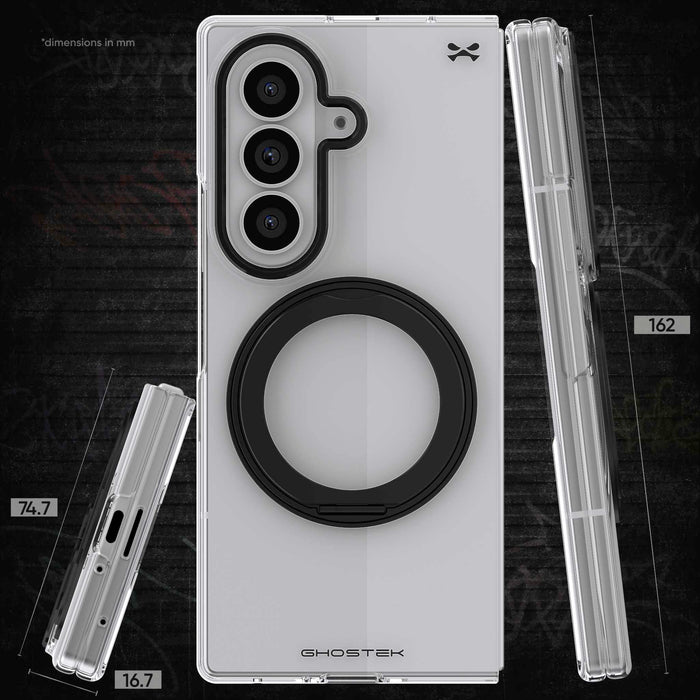 Samsung Galaxy Fold 8 Ultra Case Clear MagSafe Kickstand Magnetic Cover