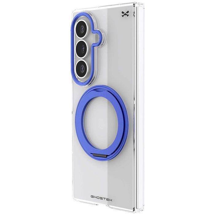 Samsung Galaxy Z Fold 8 Ultra Case Blue Clear MagSafe Kickstand Magnetic Cover