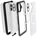 Waterproof iPhone 16 Plus MagSafe Phone Case with Holster Belt Clip Screen Camera Lens Protector