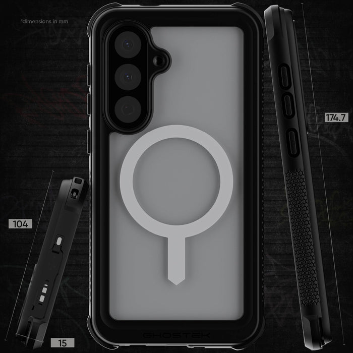 Samsung Galaxy S26 Plus Case Waterproof with Screen Protector, MagSafe and Belt Clip Holster Full Body Heavy Duty