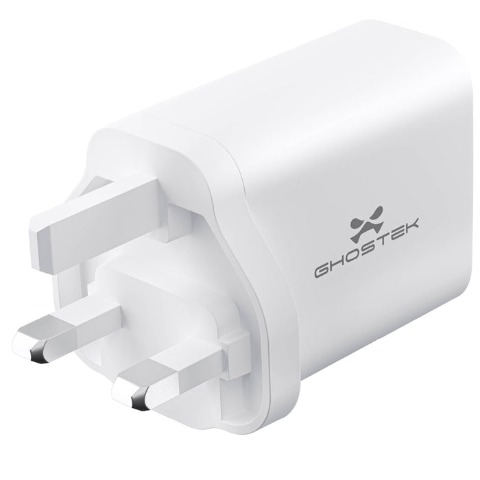 NRGlink 30W USB-C Wall Charger Charging USB UK Plug Adapter United Kingdom Dual Port