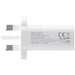 NRGlink 30W USB-C Wall Charger Fast Charging USB UK Plug Adapter United Kingdom Dual Port Brick