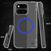 Pixel 11 Pro Fold Case Clear MagSafe Hinge Cover Blue