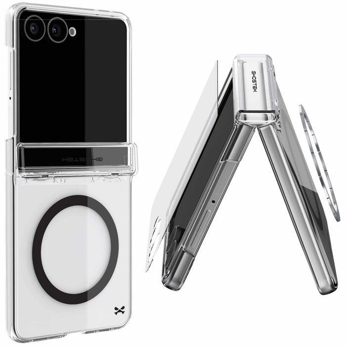 Samsung Galaxy Z Flip 8 Case Clear MagSafe Hinge Cover
