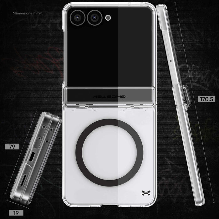 Samsung Galaxy Z Flip 8 Case Clear MagSafe Hinge Cover