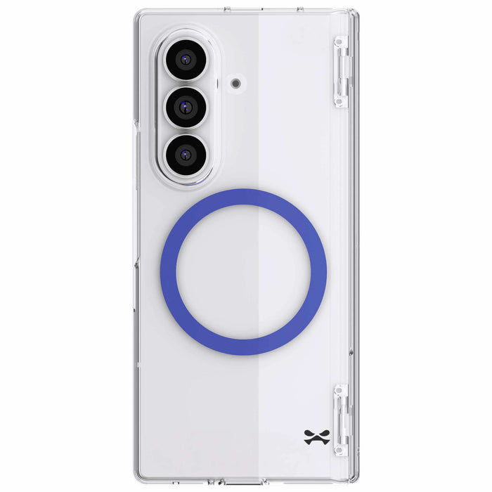 Samsung Galaxy Z Fold 8 Ultra Case Clear MagSafe Hinge Cover Blue