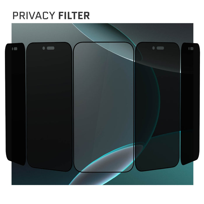 iPhone 17 Air Privacy Screen Protector Tempered Glass 2-Pack Easy Installation Kit Hard Scratch Resistant
