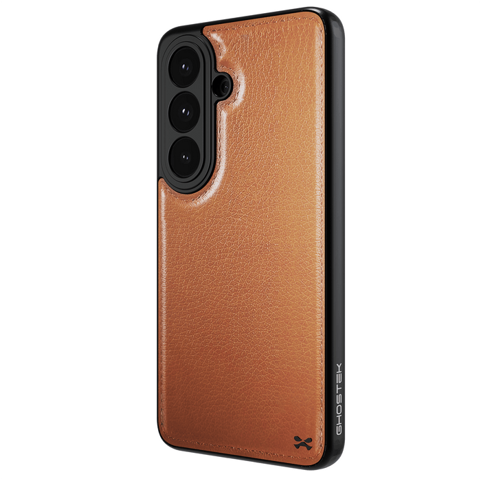 Galaxy S26 Leather Case Brown with MagSafe Magnetic 