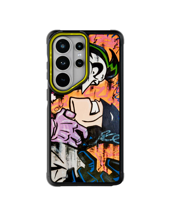 Galaxy S26 Ultra Joker vs Batman - Spraypaint Case Phone Cover