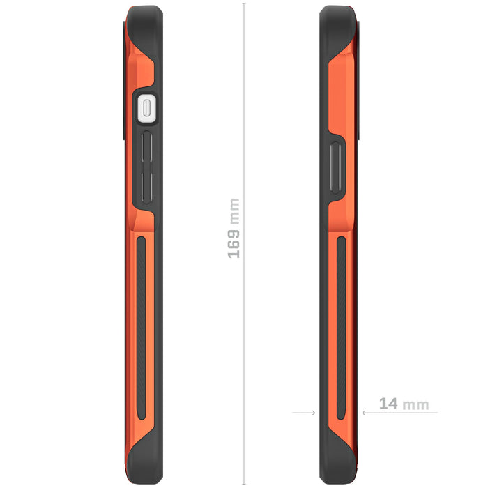 iPhone 14+ Case Orange MagSafe Fabric