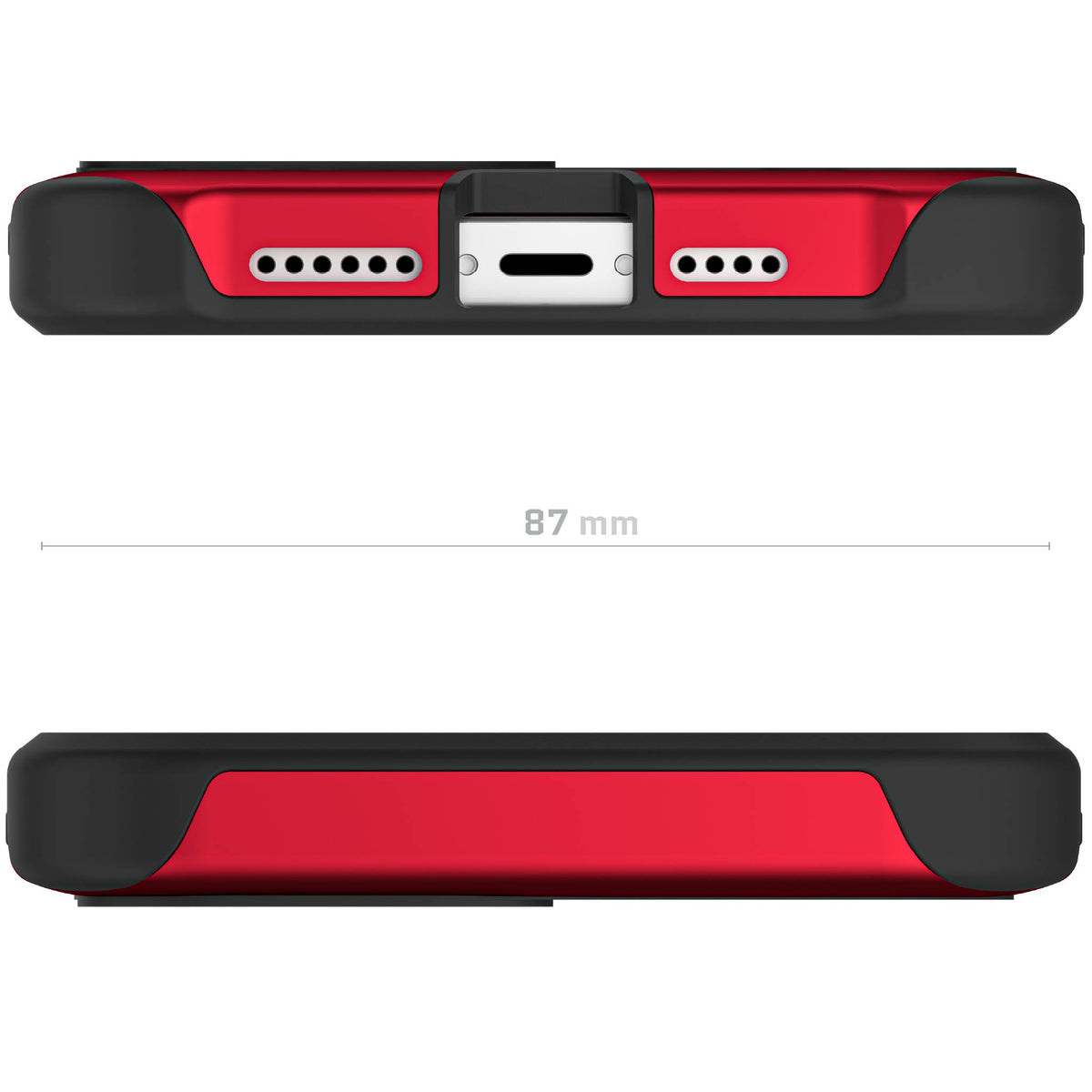 Apple iPhone 14 Plus Case Clear Red MagSafe