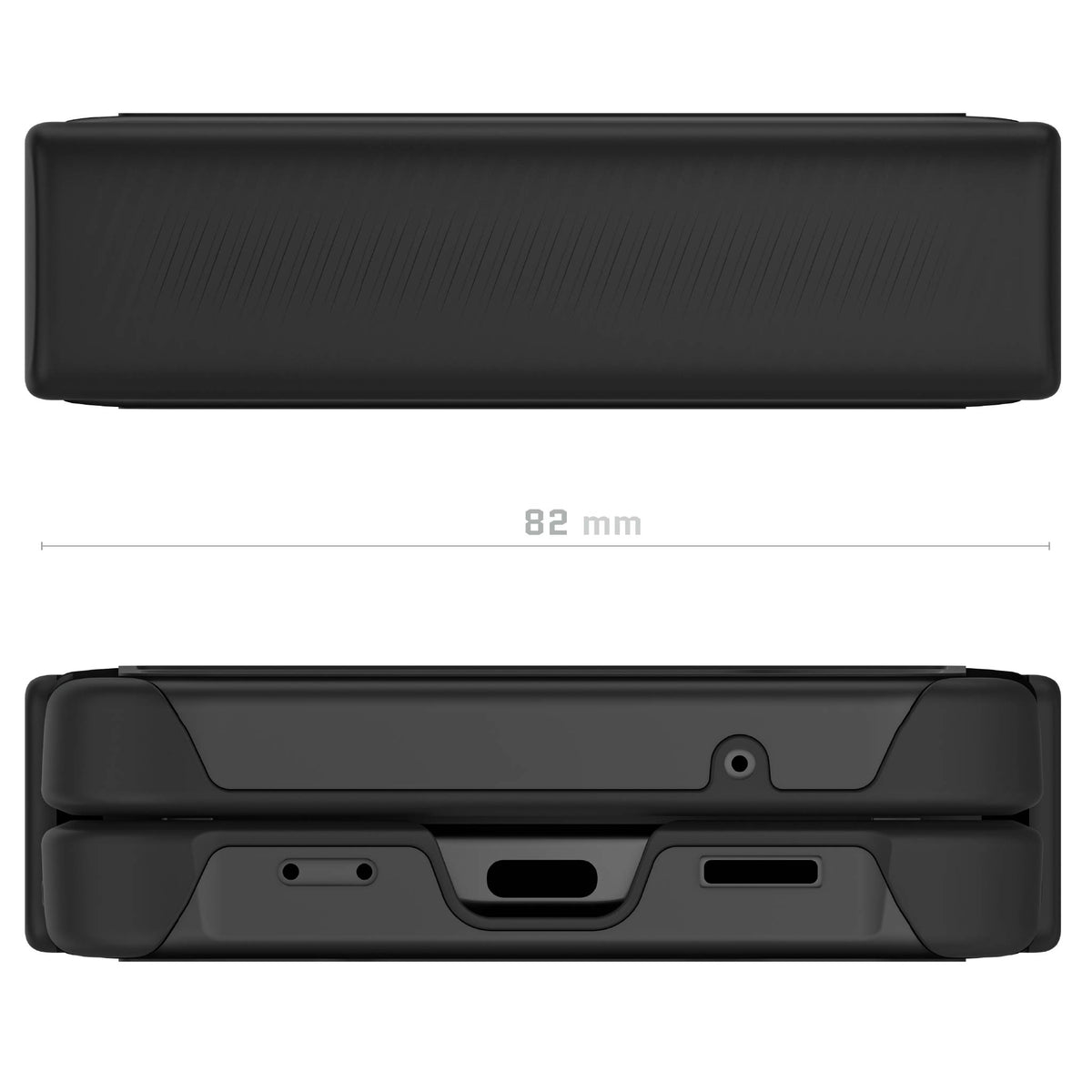Galaxy Flip 4 Case Black Metal