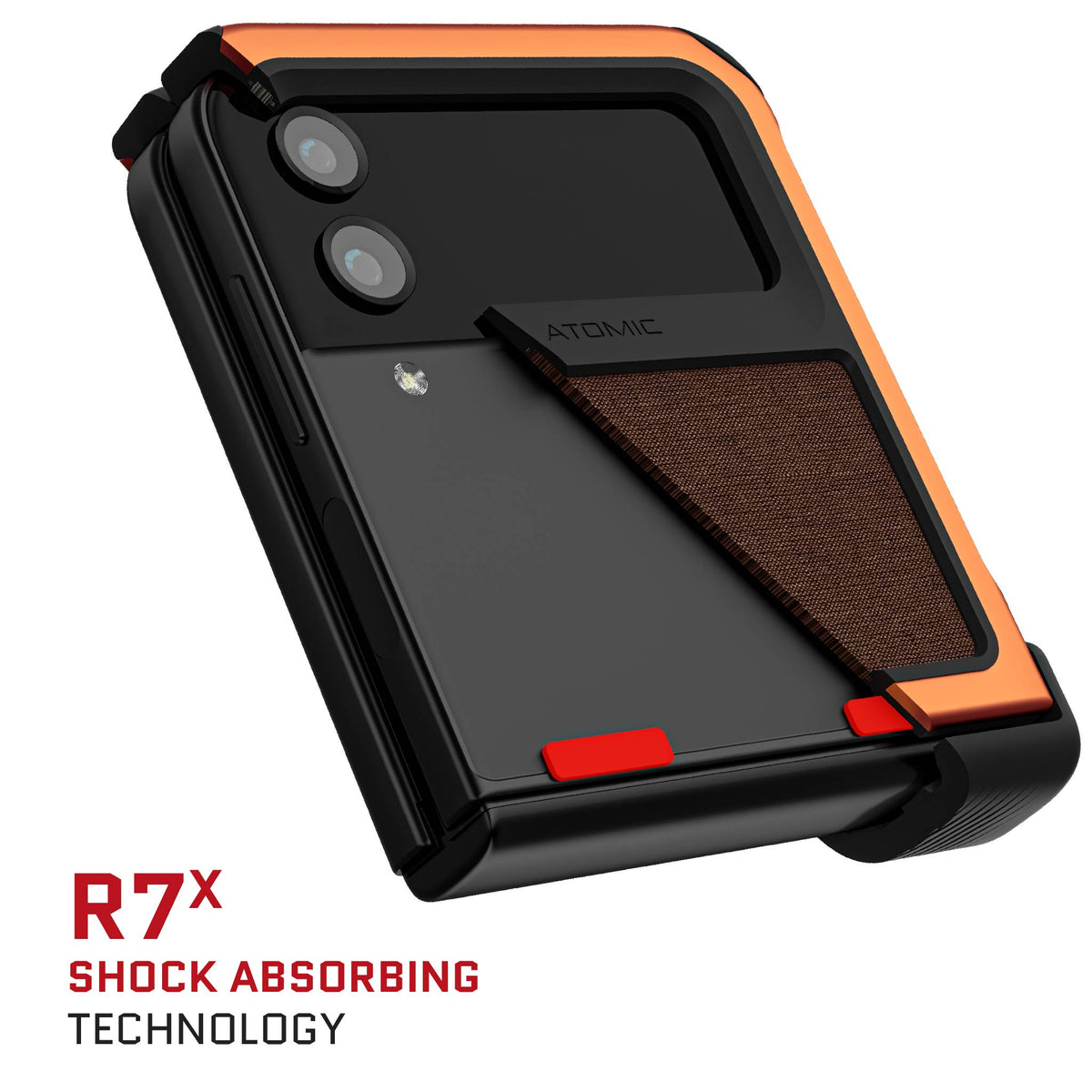 Samsung Galaxy ZFlip4 Case Orange Fabric