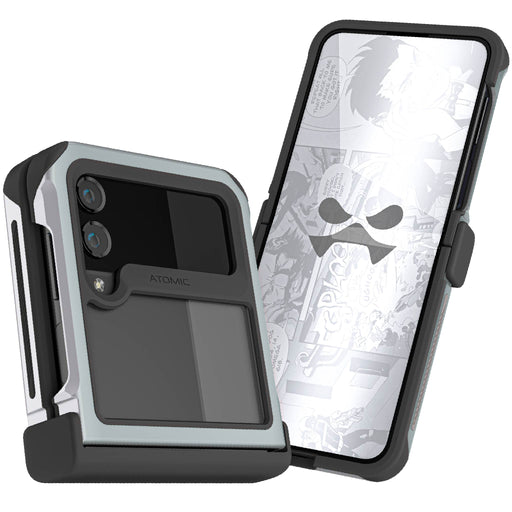 Galaxy Z Flip4 Case Silver Clear