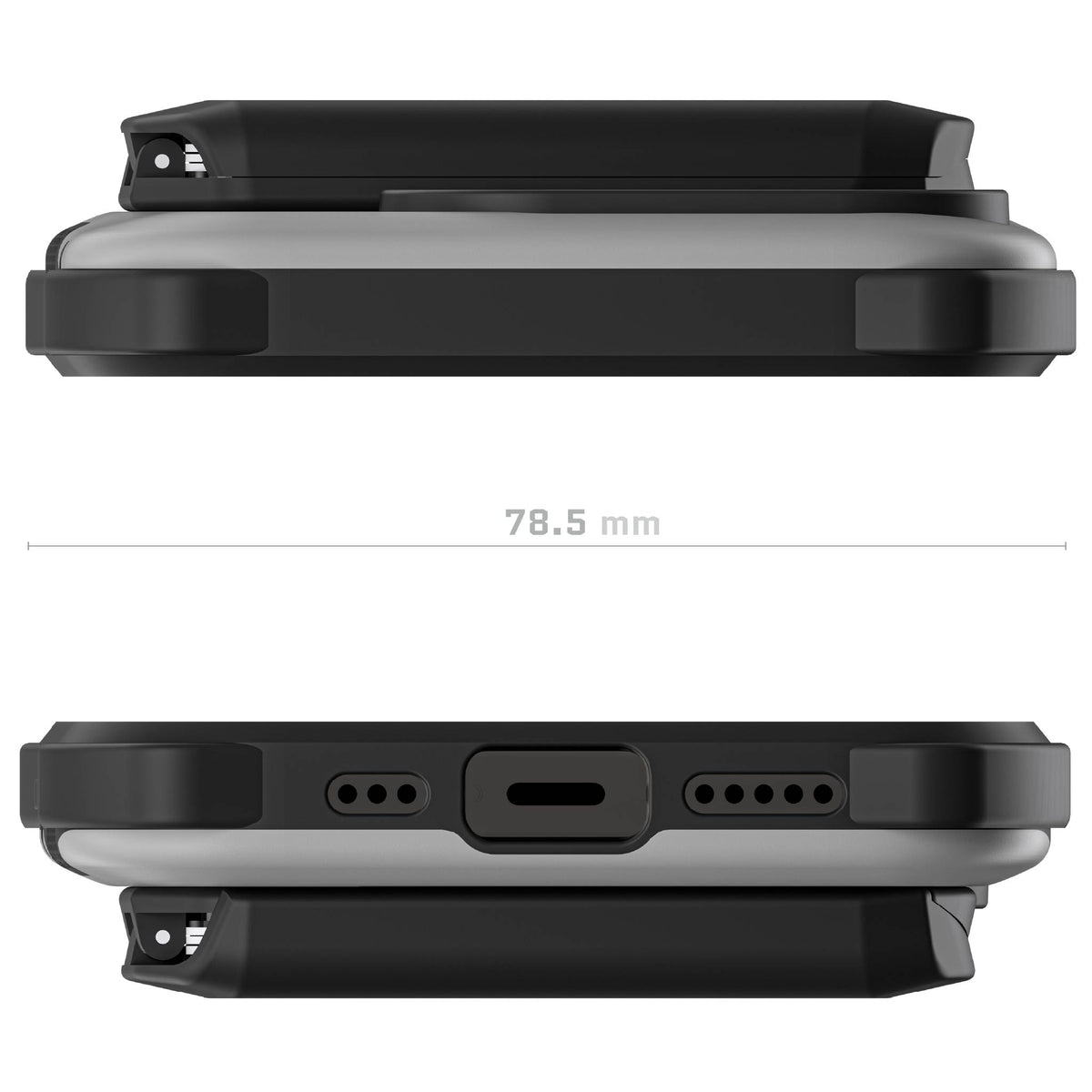 MagSafe iPhone 14 Pro Case Wallet Gray